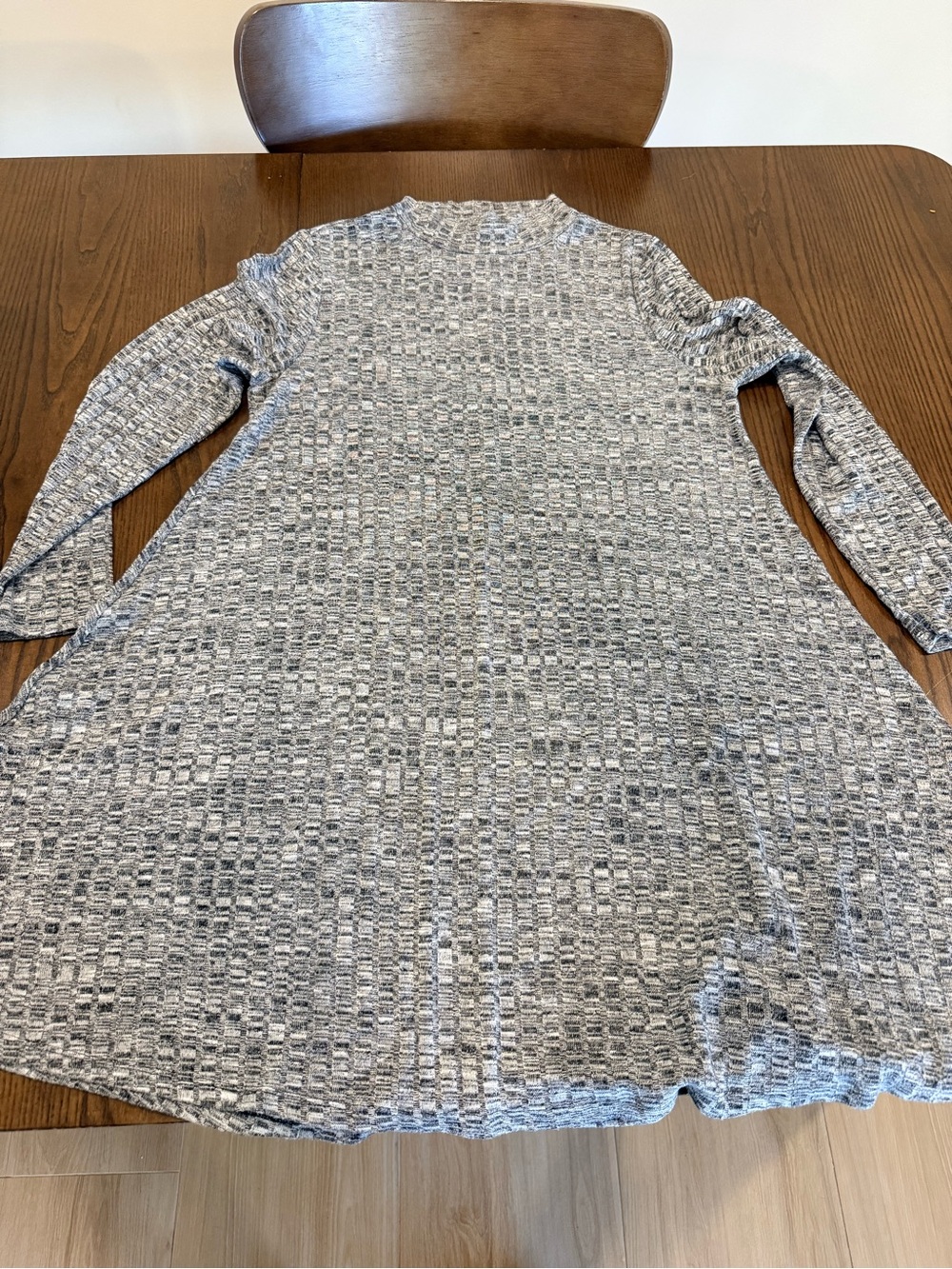 XL Ivanka Trump Gray Marled Knit Dress - Picture 2 of 5